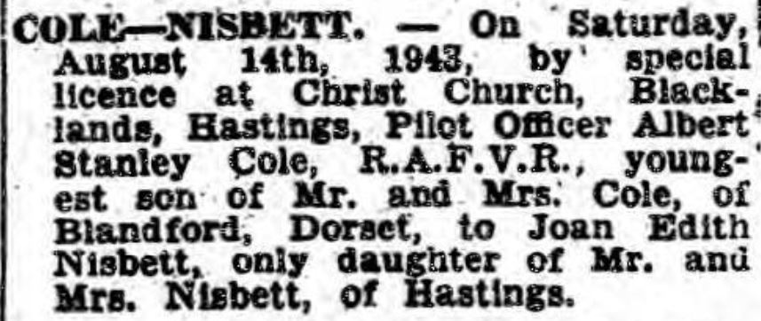 hastings and st leonards observer a s cole marries aug 21 1943 (2)